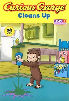 Ciekawski George sprząta (Cgtv Reader) - Curious George Cleans Up (Cgtv Reader)