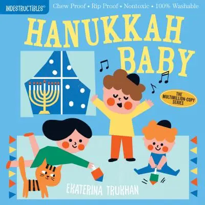 Niezniszczalni: Hanukkah Baby: Odporne na żucie - Odporne na rozdarcie - Nietoksyczne - W 100% zmywalne (książka dla niemowląt, książki dla noworodków, bezpieczne do żucia) - Indestructibles: Hanukkah Baby: Chew Proof - Rip Proof - Nontoxic - 100% Washable (Book for Babies, Newborn Books, Safe to Chew)