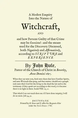 Skromne dochodzenie w sprawie natury czarów - A Modest Enquiry Into the Nature of Witchcraft