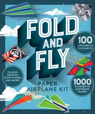 Zestaw do składania i latania papierowych samolotów - Fold and Fly Paper Airplane Kit