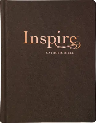 Inspire Catholic Bible NLT (skórzana, ciemnobrązowa): Biblia do kolorowania i kreatywnego pisania - Inspire Catholic Bible NLT (Leatherlike, Dark Brown): The Bible for Coloring & Creative Journaling