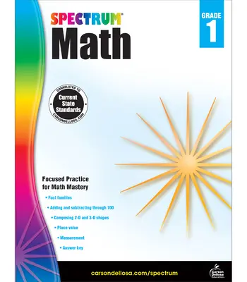 Zeszyt ćwiczeń matematycznych Spectrum, klasa 1 - Spectrum Math Workbook, Grade 1