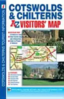 Cotswolds i Chilterns A-Z Mapa dla zwiedzających - Cotswolds and Chilterns A-Z Visitors' Map