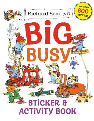 Wielka zajęta książka Richarda Scarry'ego z naklejkami i ćwiczeniami - Richard Scarry's Big Busy Sticker & Activity Book