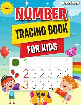 Number Tracing Book: Naucz się liczb, książka do nauki liczb dla przedszkolaków i dzieci w wieku 3-5 lat - Number Tracing Book: Learn the Numbers, Number Tracing Book for Preschoolers & Kindergarten Kids Ages 3-5