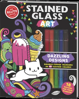 Sztuka witrażowa: Olśniewające projekty (Klutz Activity Book) - Stained Glass Art: Dazzling Designs (Klutz Activity Book)