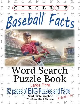 Kółko Graniaste, Fakty o baseballu, Wyszukiwanie słów, Książka z łamigłówkami - Circle It, Baseball Facts, Word Search, Puzzle Book