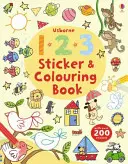 123 Książka z naklejkami i kolorowankami - 123 Sticker and Colouring book