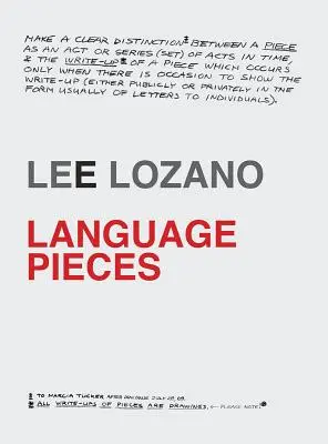 Lee Lozano: Kawałki językowe - Lee Lozano: Language Pieces