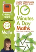 10 Minutes A Day Maths, Wiek 5-7 lat (Kluczowy Etap 1) - Wspiera Narodowy Program Nauczania, Pomaga Rozwijać Silne Umiejętności Matematyczne - 10 Minutes A Day Maths, Ages 5-7 (Key Stage 1) - Supports the National Curriculum, Helps Develop Strong Maths Skills