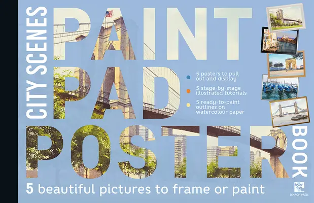 Paint Pad Poster Book: Sceny miejskie - Paint Pad Poster Book: City Scenes