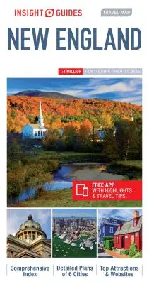 Insight Guides Travel Map Nowa Anglia - Insight Guides Travel Map New England