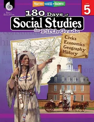 180 dni badań społecznych dla piątej klasy: Ćwicz, oceniaj, diagnozuj - 180 Days of Social Studies for Fifth Grade: Practice, Assess, Diagnose