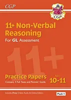 11+ GL Non-Verbal Reasoning Practice Papers: Wiek 10-11 Pakiet 1 (w tym przewodnik dla rodziców i edycja online) - 11+ GL Non-Verbal Reasoning Practice Papers: Ages 10-11 Pack 1 (inc Parents' Guide & Online Ed)