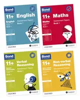 Bond 11+ angielski, matematyka, rozumowanie werbalne, rozumowanie niewerbalne: arkusze egzaminacyjne - pakiet 9-10 lat - Bond 11+ English, Maths, Verbal Reasoning, Non Verbal Reasoning: Assessment Papers - 9-10 Yrs Bundle