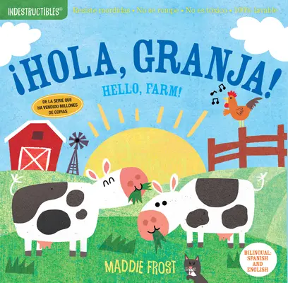 Niezniszczalne: Hola, Granja! / Hello, Farm! Nietoksyczny, odporny na żucie, odporny na rozdarcia, w 100% zmywalny. - Indestructibles: Hola, Granja! / Hello, Farm!: Chew Proof - Rip Proof - Nontoxic - 100% Washable