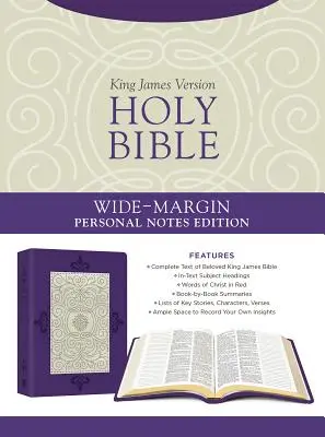 Pismo Święte: Wydanie z szerokimi marginesami i osobistymi notatkami [lawendowy pióropusz] - Holy Bible: Wide-Margin Personal Notes Edition [lavender Plume]