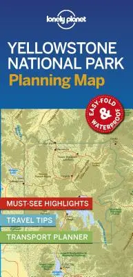 Lonely Planet Park Narodowy Yellowstone - mapa do planowania 1 - Lonely Planet Yellowstone National Park Planning Map 1