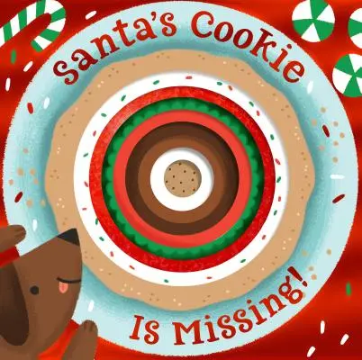 Ciasteczko Świętego Mikołaja zaginęło! (Książka planszowa z wykrojnikami) - Santa's Cookie Is Missing! (Board Book with Die-Cut Reveals)