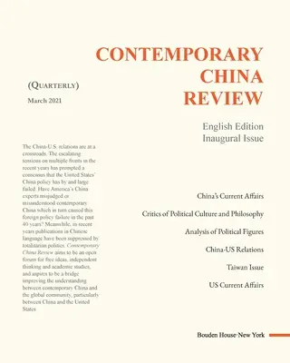 Contemporary China Review (kwartalnik) 2021 Wydanie 1 - Contemporary China Review (Quarterly Journal) 2021 Issue 1