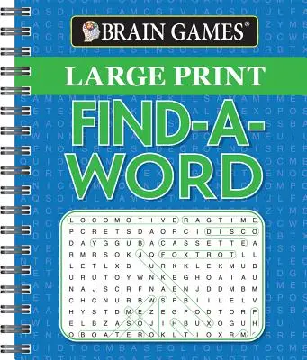 Gry Mózgowe - Znajdź słowo dużym drukiem - Brain Games - Large Print Find a Word