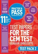 Ćwicz i zdaj 11+ arkusze testowe CEM - pakiet testowy 2 - Practise and Pass 11+ CEM Test Papers - Test Pack 2