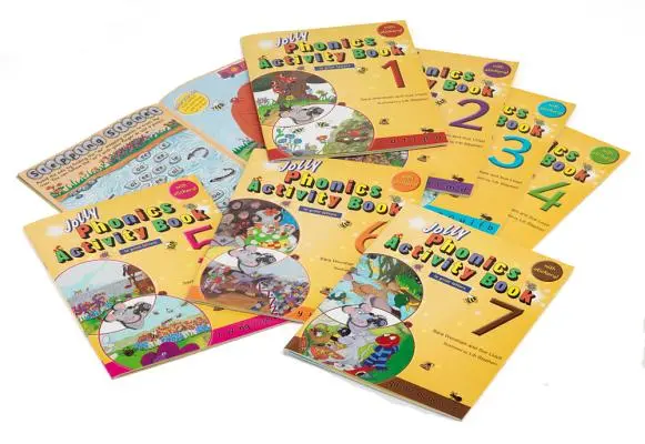 Jolly Phonics Activity Books 1-7: In Print Letters (amerykańskie wydanie angielskie) - Jolly Phonics Activity Books 1-7: In Print Letters (American English Edition)