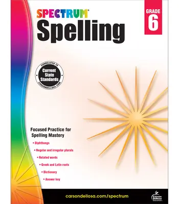 Spectrum Spelling, klasa 6 - Spectrum Spelling, Grade 6