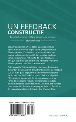 Feedback That Works: Jak zbudować i dostarczyć wiadomość, wydanie drugie (francuski) - Feedback That Works: How to Build and Deliver Your Message, Second Edition (French)