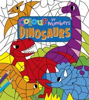 Koloruj według liczb: Dinozaury - Colour by Numbers: Dinosaurs