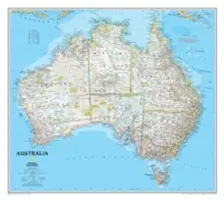 National Geographic: Klasyczna mapa ścienna Australii (30,25 x 27 cali) - National Geographic: Australia Classic Wall Map (30.25 X 27 Inches)