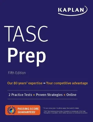 Przygotowanie do egzaminu Tasc: 2 testy praktyczne + sprawdzone strategie + online - Tasc Prep: 2 Practice Tests + Proven Strategies + Online