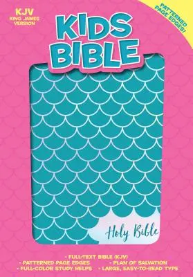 Biblia dla dzieci KJV, Aqua Leathertouch - KJV Kids Bible, Aqua Leathertouch