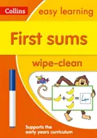 Pierwsze sumy Wiek 3-5 lat Zeszyt ćwiczeń - idealny do nauki w domu - First Sums Age 3-5 Wipe Clean Activity Book - Ideal for Home Learning