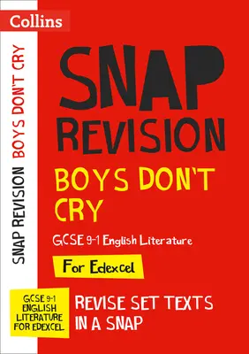 Boys Don't Cry Edexcel GCSE 9-1 English Literature Text Guide - idealny do nauki w domu, egzaminów w 2022 i 2023 roku - Boys Don't Cry Edexcel GCSE 9-1 English Literature Text Guide - Ideal for Home Learning, 2022 and 2023 Exams