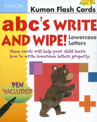 ABC pisz i zmazuj! Małe litery [z długopisem] - ABC's Write and Wipe!: Lowercase Letters [With Pen]