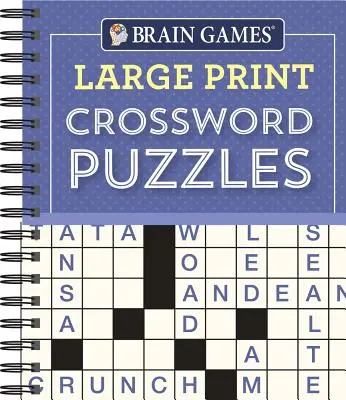 Brain Games - Krzyżówki w dużym formacie (fioletowy) - Brain Games - Large Print Crossword Puzzles (Purple)