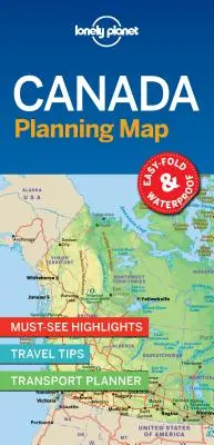 Lonely Planet Kanada Mapa do planowania 1 - Lonely Planet Canada Planning Map 1