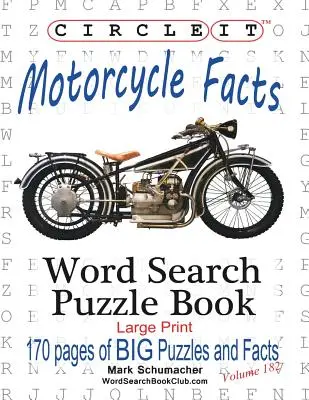 Krąg, fakty o motocyklach, wyszukiwanie słów, książka z łamigłówkami - Circle It, Motorcycle Facts, Word Search, Puzzle Book