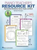Piano Teacher's Resource Kit: Zeszyty ćwiczeń, gry, łamigłówki i wiele więcej! - Piano Teacher's Resource Kit: Reproducible Worksheets, Games, Puzzles, and More!