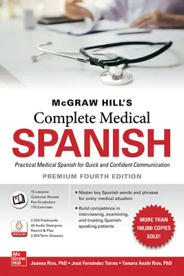 Kompletny medyczny język hiszpański McGraw Hill, Premium, wydanie czwarte - McGraw Hill's Complete Medical Spanish, Premium Fourth Edition