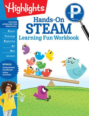 Przedszkolny zeszyt ćwiczeń do nauki pisania na parze - Preschool Hands-On Steam Learning Fun Workbook