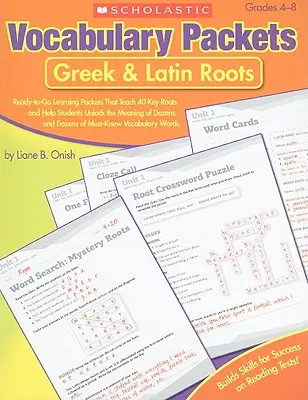 Pakiety słownictwa: Korzenie greckie i łacińskie - Vocabulary Packets: Greek & Latin Roots