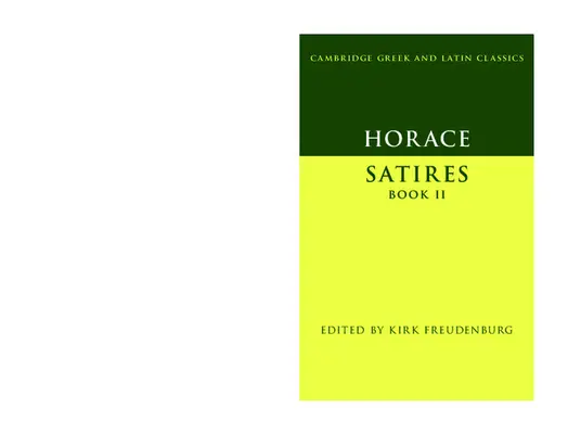 Horacy: Satyry Księga II - Horace: Satires Book II