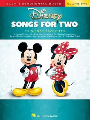 Piosenki Disneya na dwa klarnety: Łatwe duety instrumentalne - Disney Songs for Two Clarinets: Easy Instrumental Duets