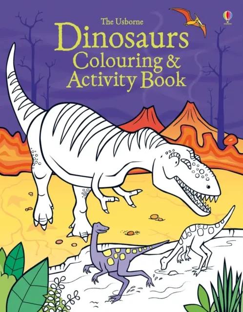 Kolorowanka i książeczka z ćwiczeniami Dinozaury - Dinosaurs Colouring and Activity Book