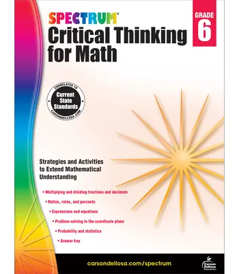 Spectrum Krytyczne myślenie dla matematyki, klasa 6 - Spectrum Critical Thinking for Math, Grade 6