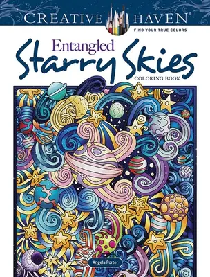 Kolorowanka Creative Haven Zaplątane gwiaździste niebo - Creative Haven Entangled Starry Skies Coloring Book