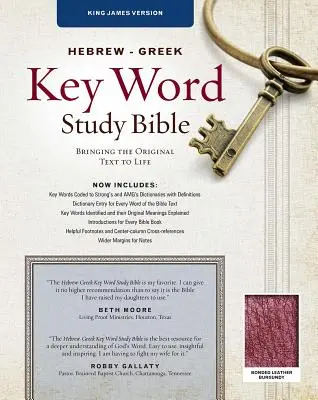 Hebrew-Greek Key Word Study Bible-KJV: Kluczowy wgląd w Słowo Boże - Hebrew-Greek Key Word Study Bible-KJV: Key Insights Into God's Word