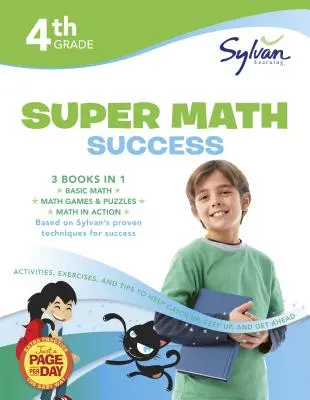 4 klasa Jumbo Math Success Workbook: 3 książki w 1 - Matematyka podstawowa; Gry i łamigłówki matematyczne; Matematyka w działaniu; Działania, ćwiczenia i wskazówki, które pomogą Catc - 4th Grade Jumbo Math Success Workbook: 3 Books in 1 --Basic Math; Math Games and Puzzles; Math in Action; Activities, Exercises, and Tips to Help Catc